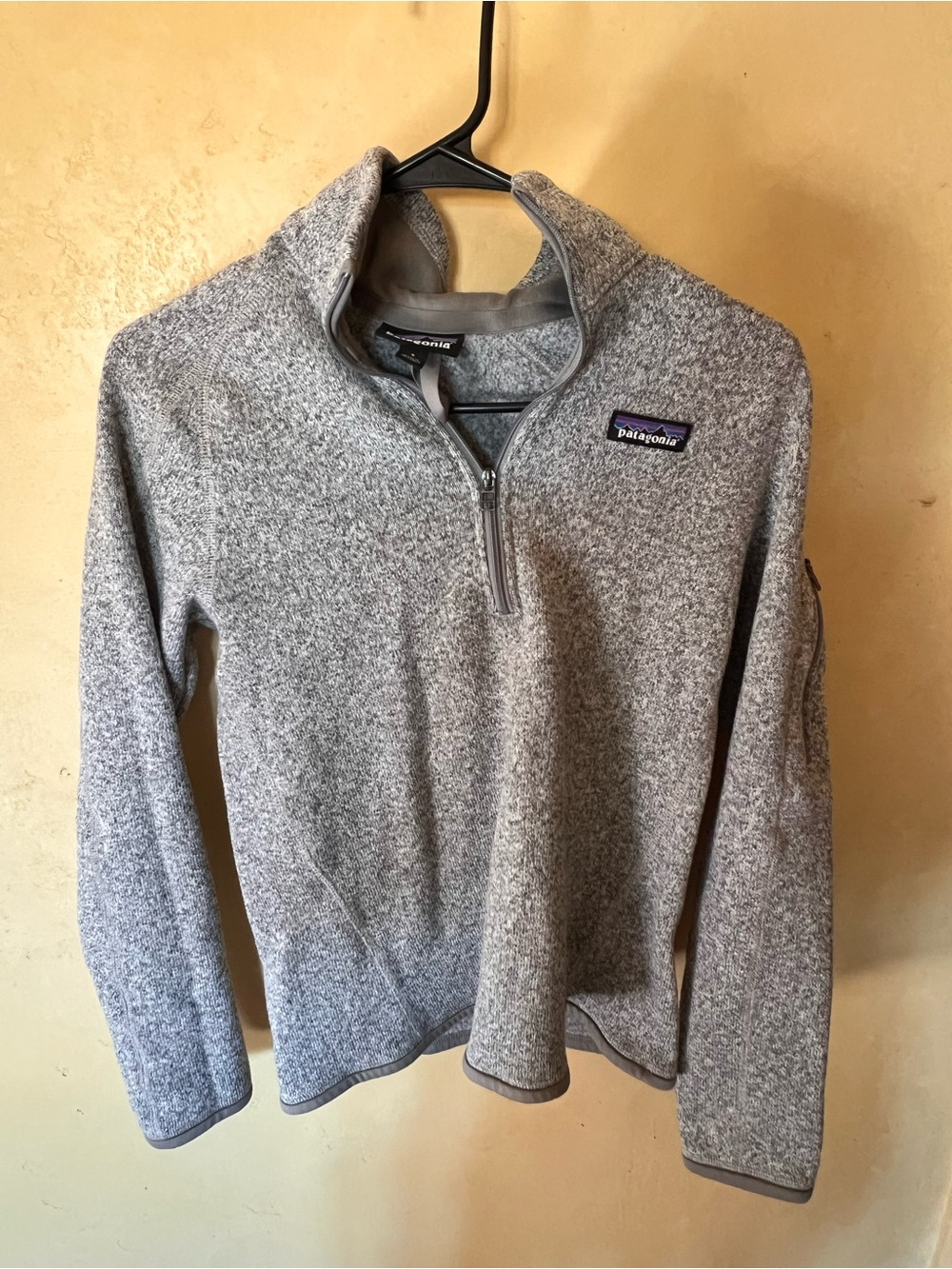 Patagonia Light Gray Half-Zip Fleece Pullover
